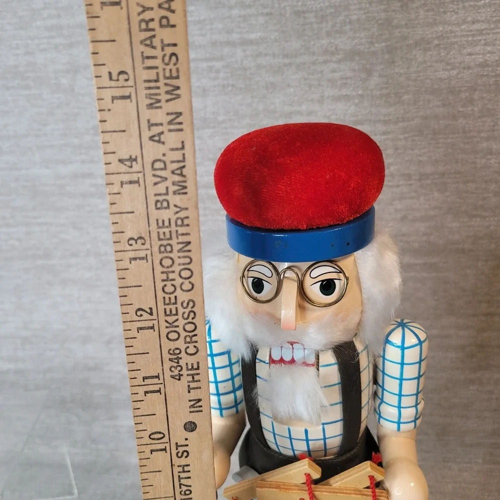 Vintage Geppetto Pinocchio Wooden Nutcracker Puppet 14